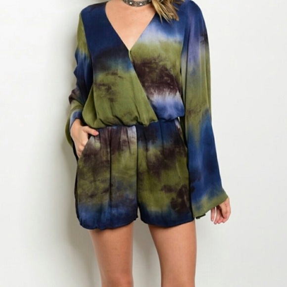 NWT Darling & Flattering Tie Dye Quality Romper - Picture 3 of 7